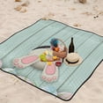 thumbnail image 6 of GZHJMY Easter Bunny Butt Large Picnic & Outdoor Beach Blanket, Waterproof Foldable Sandproof 3-Layer Picnic Mat for Camping,Hiking,Travel,Park,Concerts,78"X 78", 6 of 6