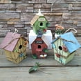 thumbnail image 1 of Yesbay Bird House Birdcage Painting Outdoor Garden Hanging Cottage Feeder Nest Crafts, 1 of 8