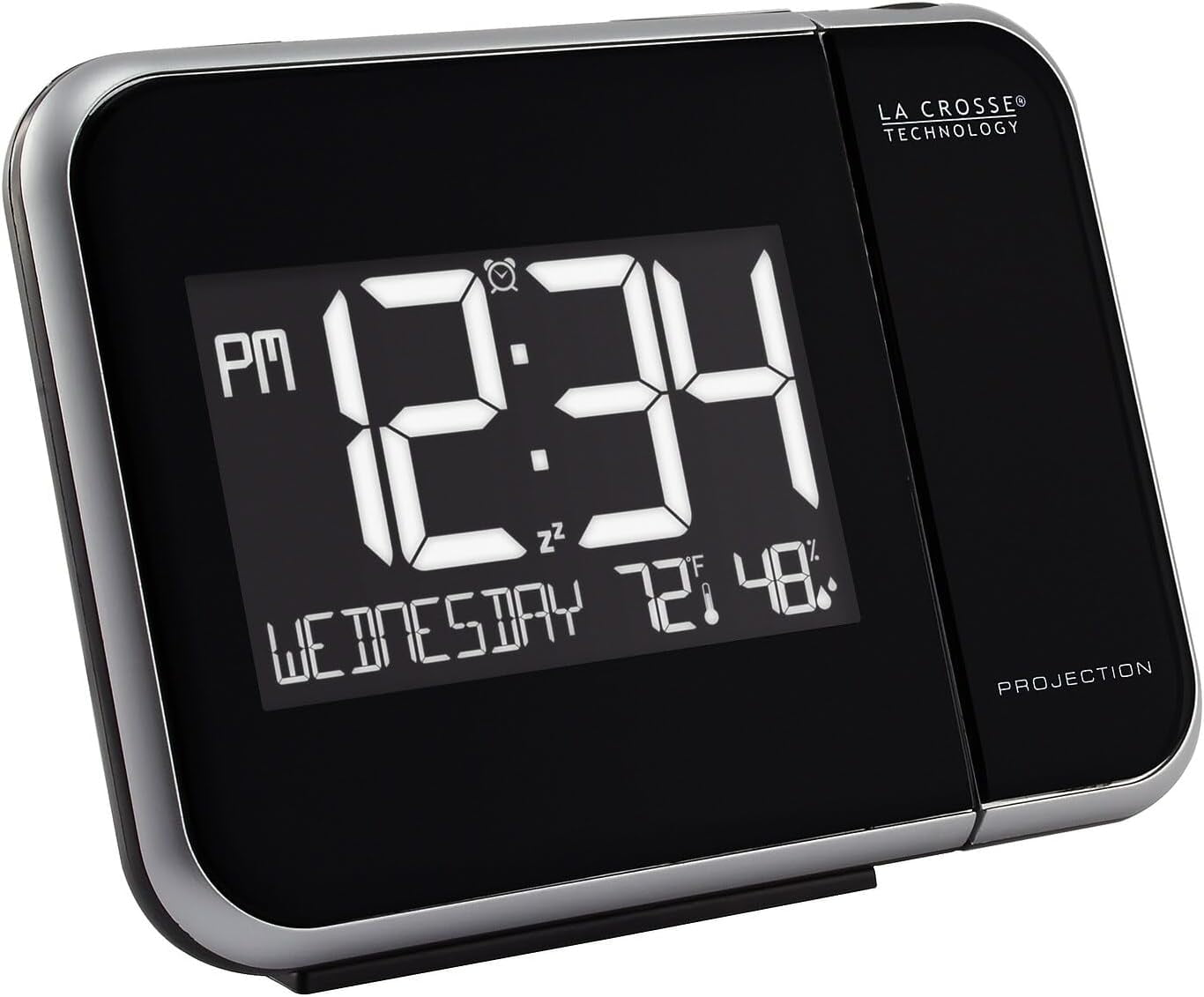 Projection Alarm Clock with Temperature & Humidity Display