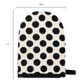 thumbnail image 6 of Unique Bargains Oven Mitts Heat Resistant Cooking Gloves Black Polka Dots 7.1x5.5inch, 6 of 6