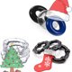 thumbnail image 3 of Juego de anillos de masaje portátiles y reutilizables, perfectos como regalo navideño, fabricados en silicona suave., 3 of 4