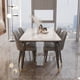 thumbnail image 1 of Nordic Living Room Dining Table Set Armchair Foldable Design Dining Table Set Modern Sedie Sala Da Pranzo Salon Furniture DWH My Lux Decor Round, 1 of 8