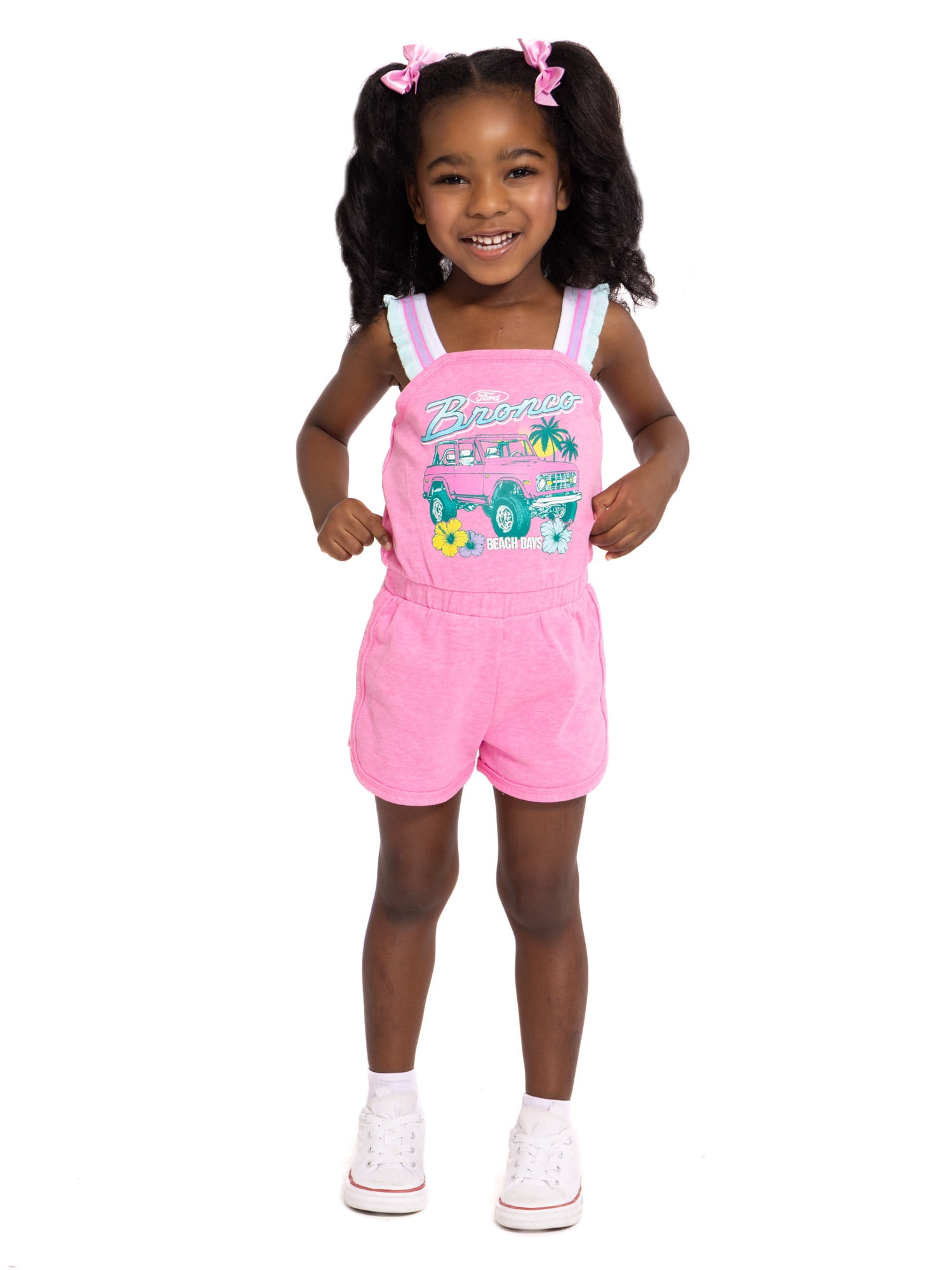 Ford Bronco Toddler Girls Sleeveless Romper, Sizes 12M-5T