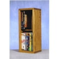 thumbnail image 2 of Wood Shed 215 Combo Solid Oak 2 Row Dowel CD-DVD Cabinet Tower, 2 of 3