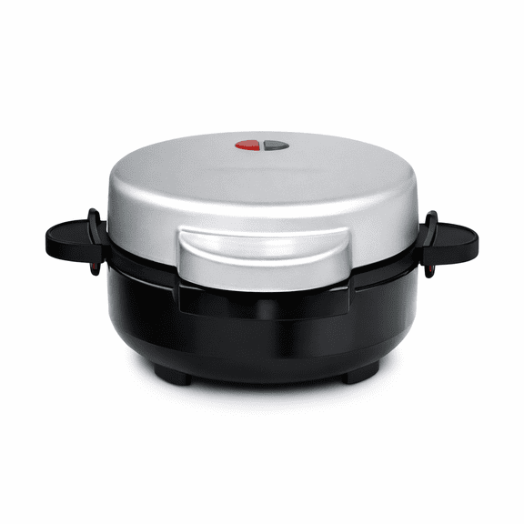 Restored Curtis Stone 2-pack 5" Stuffed Waffle Makers with Recipes & Gift Boxes Black (Refurbished)