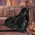 thumbnail image 6 of Moon Priestess with Two Big Cats, Gothic Celestial Style for Feline Lovers, Sacred Animal Scene and Halloween Gift, Soft Flannel Blanket for Bedroom, Home Decor, 6 of 9