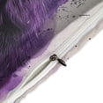 thumbnail image 4 of 3 Pcs Soft Bedding Set, Includes 1 Duvet Cover with Zipper And 2 Pillow,Shams Purple Wolf Twin(86"x70"), 4 of 8