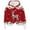 Red, variant on Women Christmas Outfit Glitter Pullover Hoodie Long Sleeve Winter Warm Soft Loose Fit Casual Sweatshirt For Holiday Party Outfits And Everyday Wear Gray L