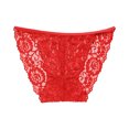 thumbnail image 3 of Gibobby Ropa Interior para Mujer Ropa interior de mujer Bragas transparentes elásticas de encaje Calzoncillos transparentes sexy(Rojo，Talla única), 3 of 4