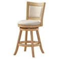 thumbnail image 4 of Boraam Melrose Counter Height Swivel Wood Kitchen Bar Stool - Creme Wire-Brush Finish, 4 of 7