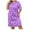 Purple1, variant on Jalioing Pajamas Nightdress for Women Plus Size Pullover Nightgown Heart Printed Long Sleeve Sleepwear Dress (X-Large, Red)