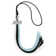 thumbnail image 6 of Endea Graduation Black/Light Blue/White Graduation Tassel with Silver Date Drop, 6 of 11