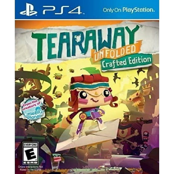 Restored Tearaway Unfolded: Crafted Edition (Sony PlayStation 4, 2015) Adventure Game (Refurbished)