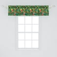 thumbnail image 2 of Ambesonne Christmas Window Valance, Xmas Accessories Pine, 54" X 12", Dark Green Brown and Red, 2 of 3