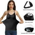 thumbnail image 4 of Women's Cami with Built-in Bra Adjustable Strap, 2 Pack Summer Sleeveless Tank Top Padded Camisole for Yoga, 4 of 5