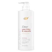 Dove Shampoo for Frizz-Prone Hair Anti Frizz & Smooth with Bio-Protein Care Technology and Shea Butter, 18 Fl Oz