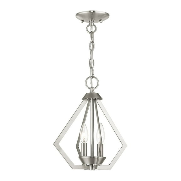 Livex Lighting - Prism - 2 Light Convertible Mini Chandelier in Contemporary