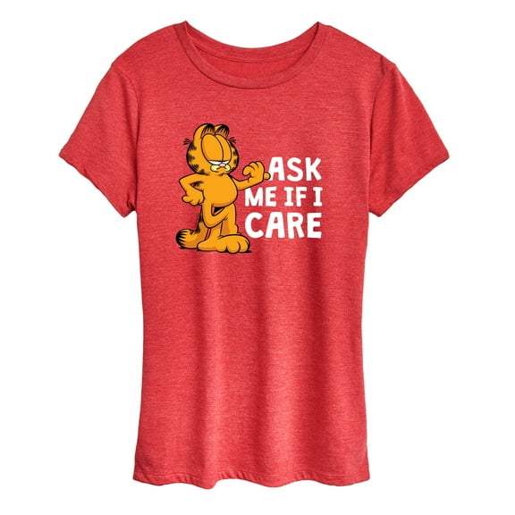 Garfield - Ask Me If I Care - Women's Short Sleeve Graphic T-Shirt