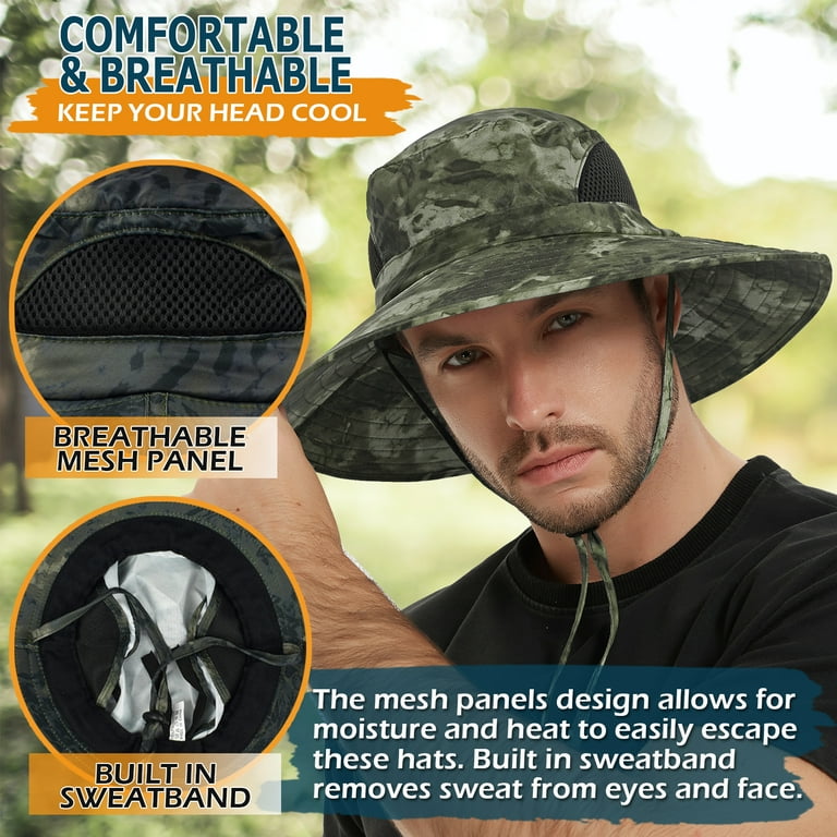 EINSKEY Camo Sun Hat Adult Unisex Size One size Green