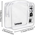 thumbnail image 2 of Neceser Lermende, bolsa de viaje transparente aprobada por la TSA, paquete de 2, 2 of 8