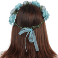 thumbnail image 4 of Corona de flores rosas ajustable para mujeres y niñas, diademas, corona de pelo romántica, tocado, boda, fiesta de cumpleaños Ormromra CPB-DE-LYY882-3, 4 of 5