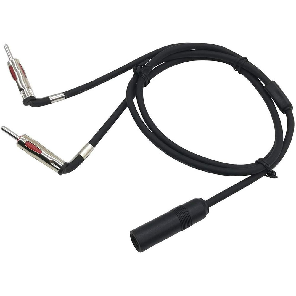 FM Car Antenna Splitter 1 Female to 2 Male Auto Antenna