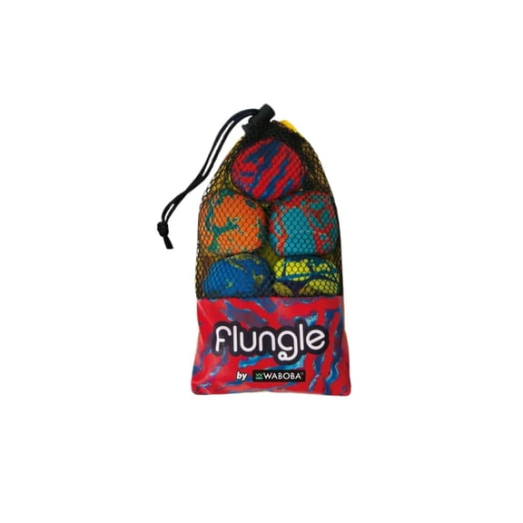 Waboba FLUNGLE Ball Toss Game Set with Tail Launcher 6 Sand-Filled Balls, 26 Players, Outdoor Lawn and Beach Game with Travel Bag