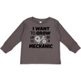 thumbnail image 3 of Inktastic I Want to Grow Up to Be a Mechanic Boys or Girls Long Sleeve Toddler T-Shirt, 3 of 5