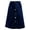 Indigo, variant on Womens Stretch Denim Jean Button Flare Vintage Skirt With Side Pocket