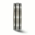 thumbnail image 3 of Edward Mirell Black Ti Grooves and Textured Lines 7mm Band Size 13, 3 of 4