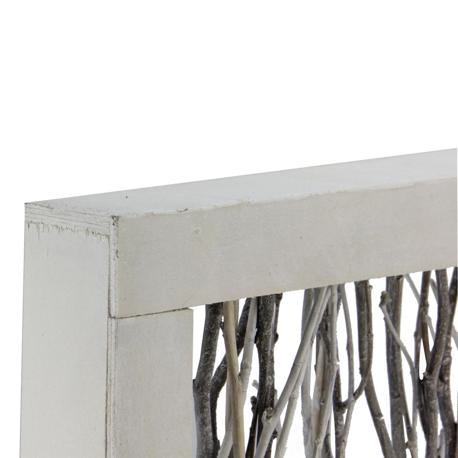 13 Thin Standing Birch Twigs In Rustic Wood Frame Table Top 13 Thin Standing Birch Twigs In Rustic Wood Frame Table Top Decoration Image 1 Zoomed