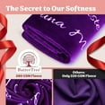 thumbnail image 5 of Gifts for Mom, Blanket for Mom Gifts, Mom Birthday Gifts from Daughter & Son, I Love You Mother Daughter Gift Ideas, Throw Blanket 65" × 50" (Purple), 5 of 6