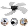 thumbnail image 1 of UPOUART Universal Aluminum Fan Blades Blue 5 Leaves Replacement for Quiet Cooling Fans, 1 of 7