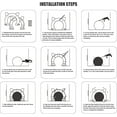 thumbnail image 4 of Porte pour Chat d'Intérieur Porte pour Animaux de Compagnie Chatons et Chatons Porte pour Chat (Blanc), 4 of 7
