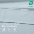 thumbnail image 5 of Casa Platino Queen Sheet Sets – 450 Thread Count 100% Cotton Cooling Sheets, Premium Hotel Luxury Sateen Finish, for Daily Comfort – French Blue, 5 of 8