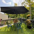 thumbnail image 3 of PURPLE LEAF 10 Ft Cantilever Umbrella Round Outdoor Patio Umbrella Large Offset Hanging Umbrella Aluminum Umbrella with 360°Rotation Adjustable Garden Pool Umbrella,Gray, 3 of 15