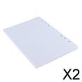 thumbnail image 1 of 2x 80 Hojas de Recambio de Papel Sin Forro en Formato A5. Insertos de Recambio de para 2 piezas, 1 of 10