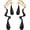 Gold Black Earring, variant on Irregular WaterDrop Earrings Melted Liquid Asymmetrical Drop Earrings for Women Embrace Minimalist Statement Earrings Jewelry[b4056]