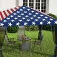 thumbnail image 6 of Outsunny 10' x 10' Heavy Duty Pop Up Canopy with Removable Mesh Sidewall Netting, Outdoor Party Event with Storage Bag, American Flag, 6 of 9