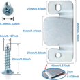 thumbnail image 3 of 8 conectores de sofá grandes de acero inoxidable universales para sofá, conectores para muebles, soportes de bloqueo para sofá., 3 of 4