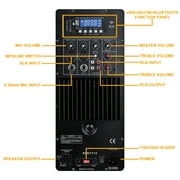 PRORECK Party 12 12-inch 1000 Watts Powered PA Speaker System Combo Set with Bluetooth/USB/SD Card/FM Radio
