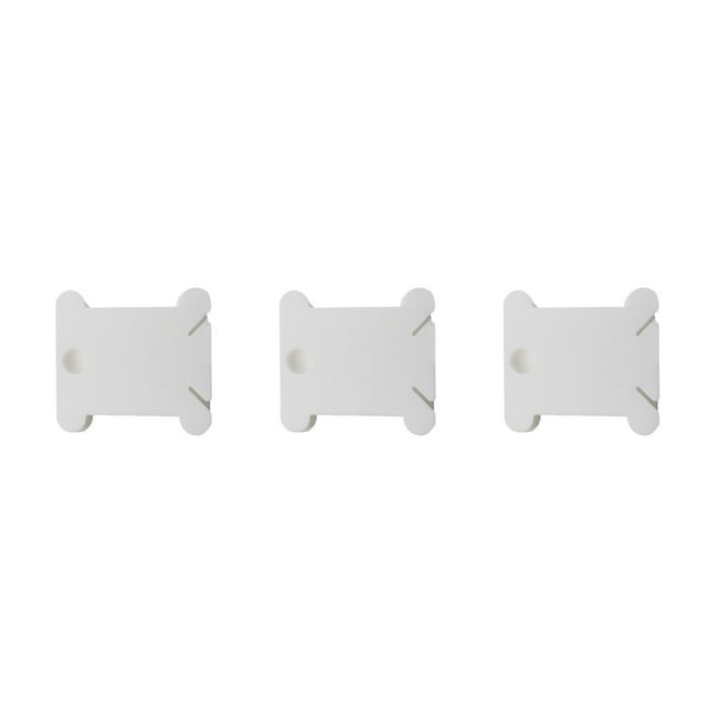 stanreset 120 Pieces/Set Bobbins Thread Card Embroidery Handicraft Organizer Cross-stitch Board for Professional Beginner White 4x3.7x0.2cm 3Set