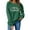 Army Green, variant on Women Tops Women's Long Sleeve Sweatshirt Casual Crewneck Loose Fit Pullover Fleece Tops, Christmas Print Design, Comfortable and Warm Apparel,White,M