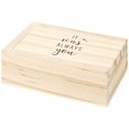 thumbnail image 1 of Koyal Wholesale It Was Always You Engraved Wood Ring Box with Lid, Ring Bearer Box, Keepsake Ring Box, Rustic Proposal, 1 of 4