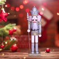 thumbnail image 5 of 30cm Wooden Nutcracker King Christmas Ornaments for Kids Children -, 5 of 6