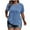 Summer Tops Navy, variant on Womens Plus Size Tunic Tops, Oversized T Shirts for Women Summer Casual Solid Color Pleated Flowy Crewneck Lace Patchwork Short Sleeve Dressy Blouses