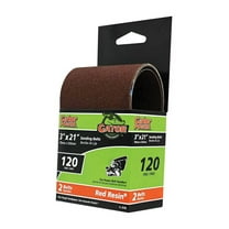 Gator 3145 Sanding Belt, 3 in W, 21 in L, 120 Grit, Fine, Aluminum Oxide Abrasive