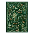 thumbnail image 4 of Lahome Christmas Vintage Area Rugs for Living Room,5'x7' Area Rugs Soft Washable Rug,Non-Slip Stain Resistant Boho Low-Pile Throw Carpet for ‎Dining Room Office Holiday Decor(5x7ft,Green), 4 of 9