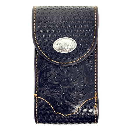 Cowboys Cell (Western Cowboy Small Size Genuine Leather Praying Cowboy Smartphone Galaxy Iphone Holder Holster Cellphone)