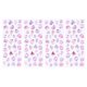 thumbnail image 2 of 4 Sheets Assorted Color Resin PVC Stickers for Scrapbook Crafts Decoration with Diamond Pattern, 2 of 3